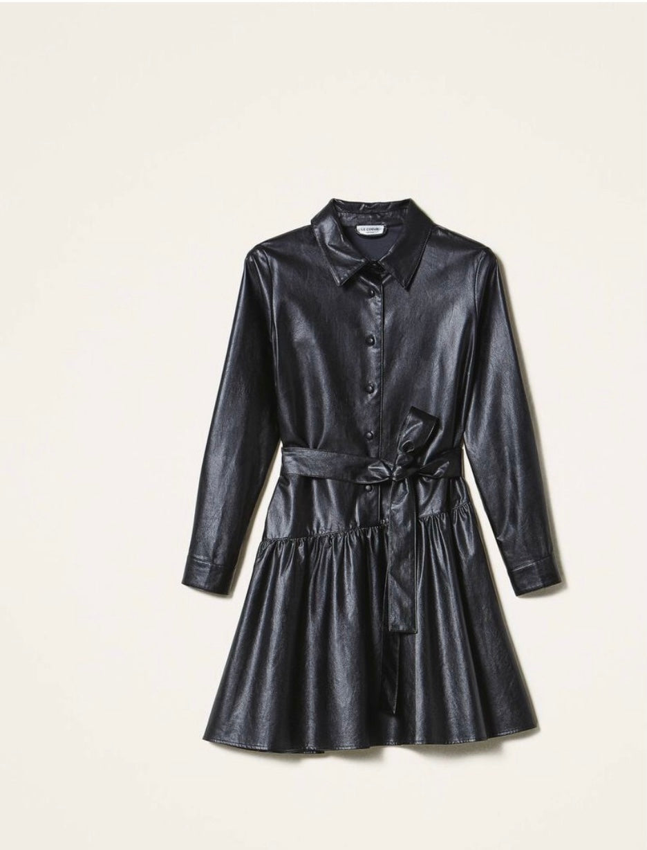 Twinset Faux Leather Dress